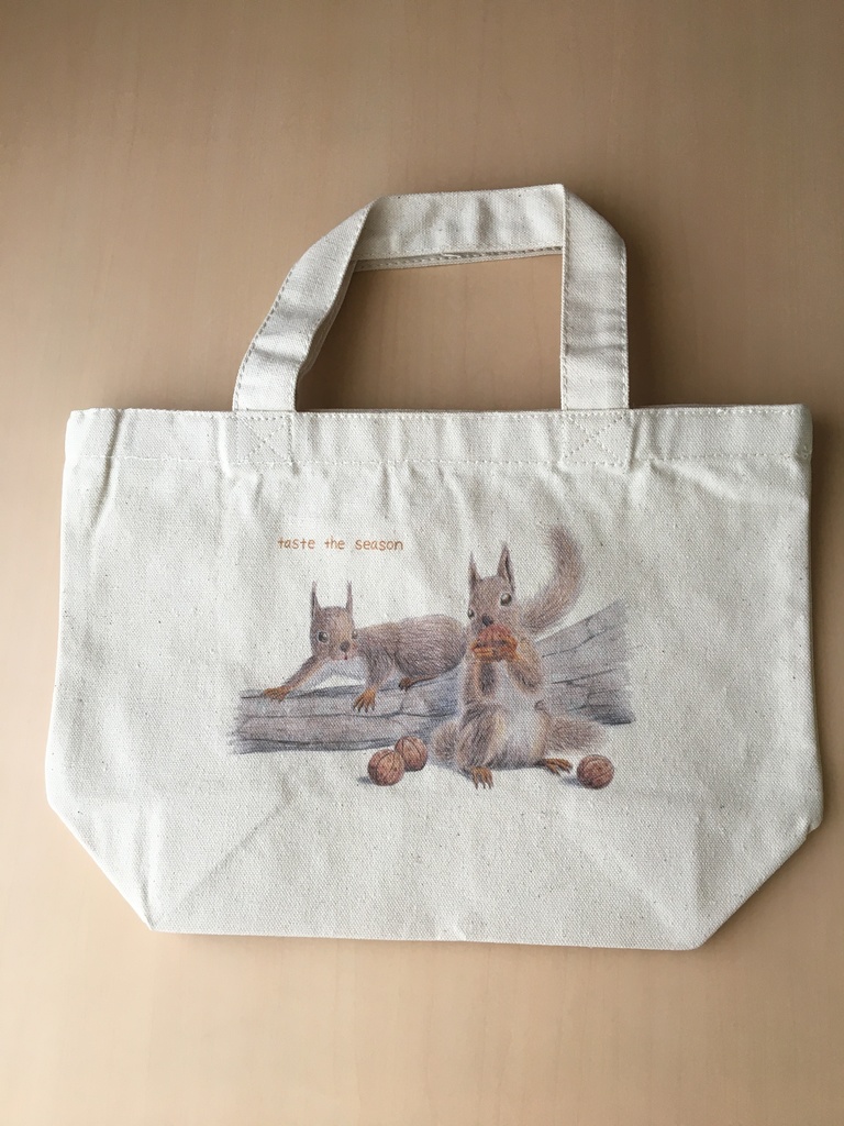 トートバッグS　リス