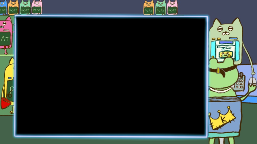 【コンピュータルーム】ライブ配信画面素材/オーバーレイ✨ Overlay【Twitchなど】