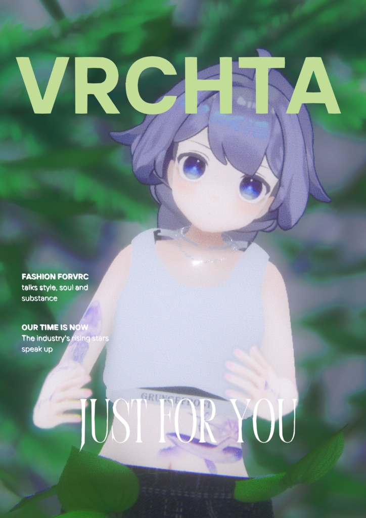 VRChat 雑誌風合成素材など 計40枚 (無料)