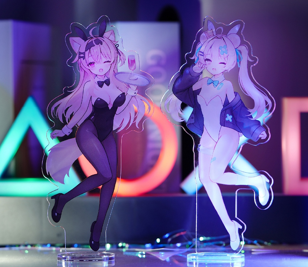 【受注生産 / 非公式】アクリルスタンド&VRChat向け3Dデータ(エク / ミルフィ)