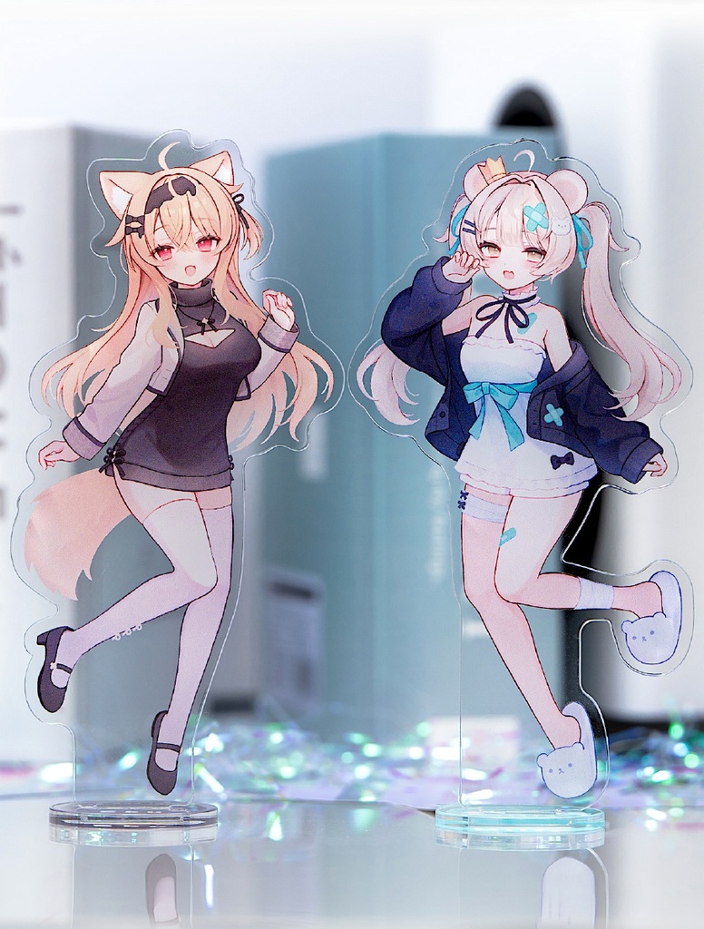 【受注生産 / 非公式】アクリルスタンド&VRChat向け3Dデータ(エク / ミルフィ)