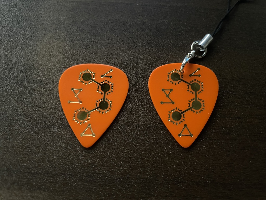 「痛くない」東方ギターピック(隠岐奈)