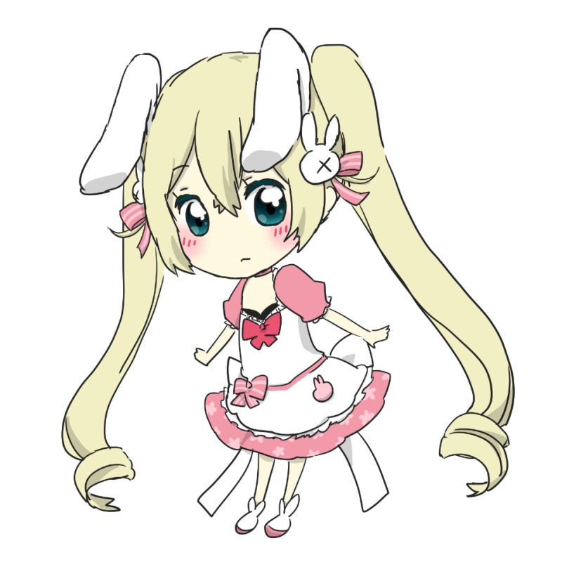 白猫ツキミ　アクリルキーホルダー
