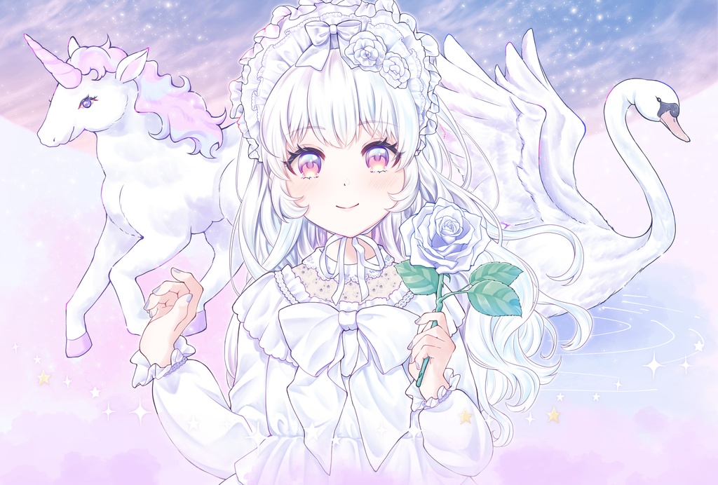 ポストカード　白&黒2枚セット