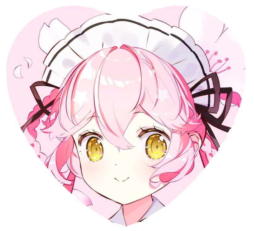 メイドリリカ　ハート缶バッジ