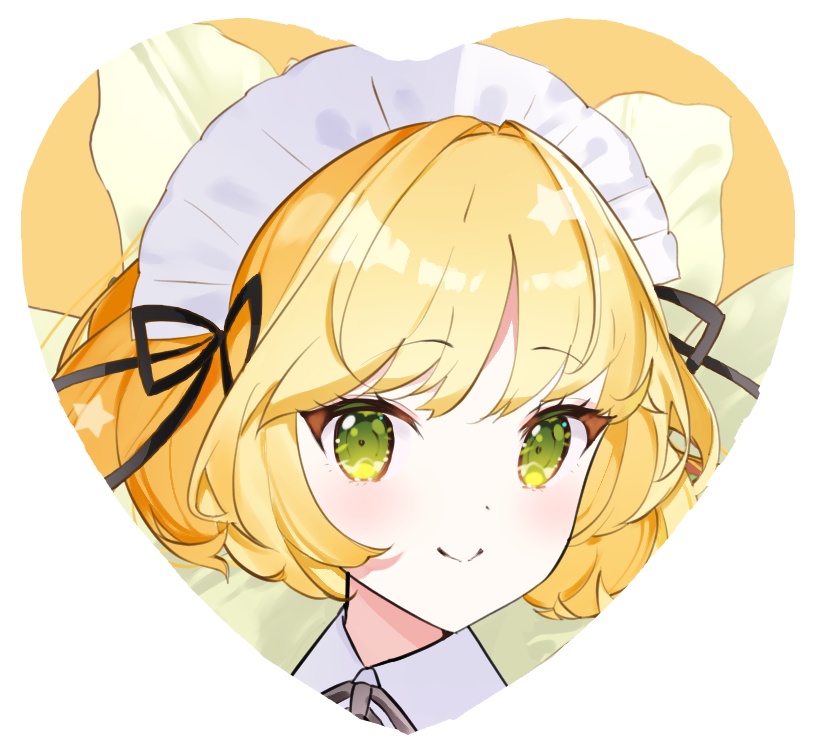 メイドルルカ　ハート缶バッジ