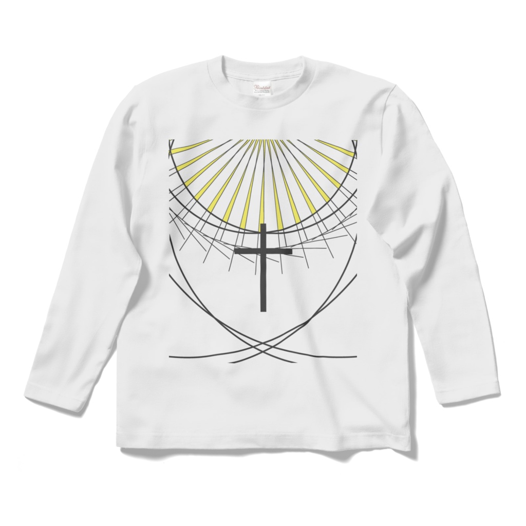 ロングTシャツ クロスデザイン