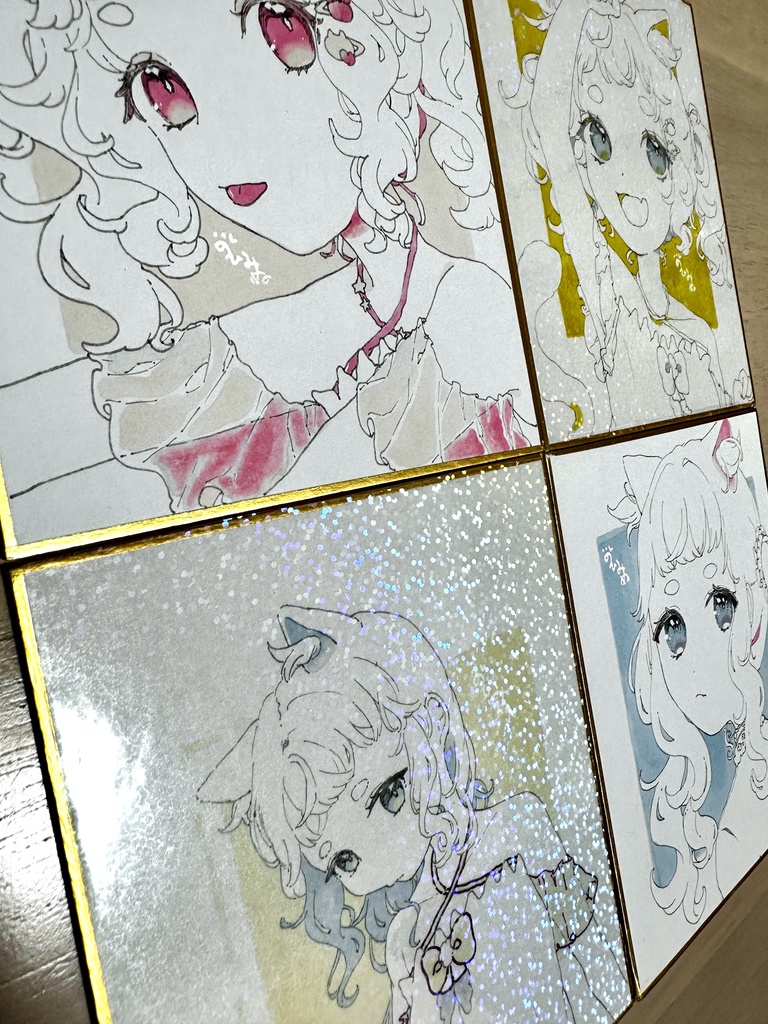 ミニ色紙 原画ガチャ①