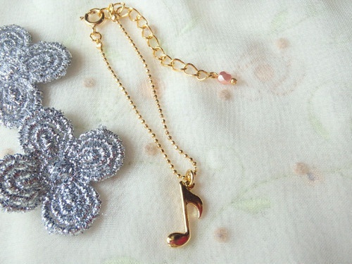 音符のドール用プチネックレス