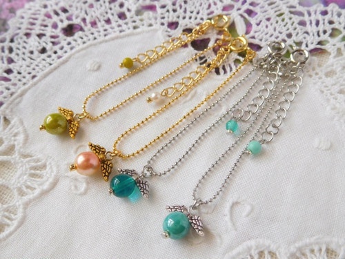 天使の実ドール用ネックレスG【CZ】