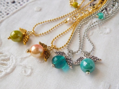 天使の実ドール用ネックレスR【CZ】