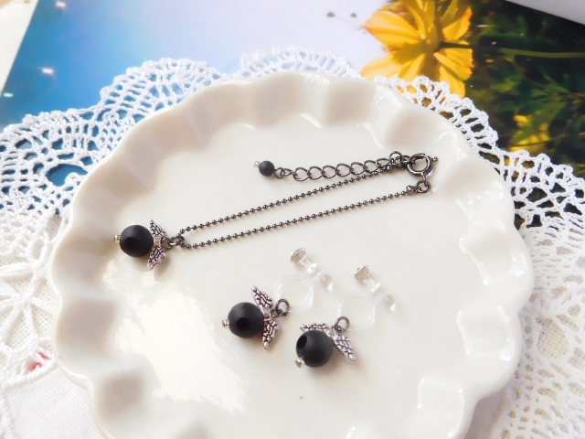 天使の実ドール用ネックレス【天然石/淡水パール】