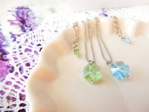 クリスタライズクローバーのドール用ネックレス
