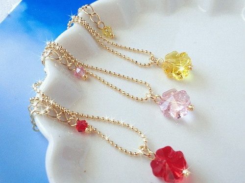 クリスタライズクローバーのドール用ネックレス