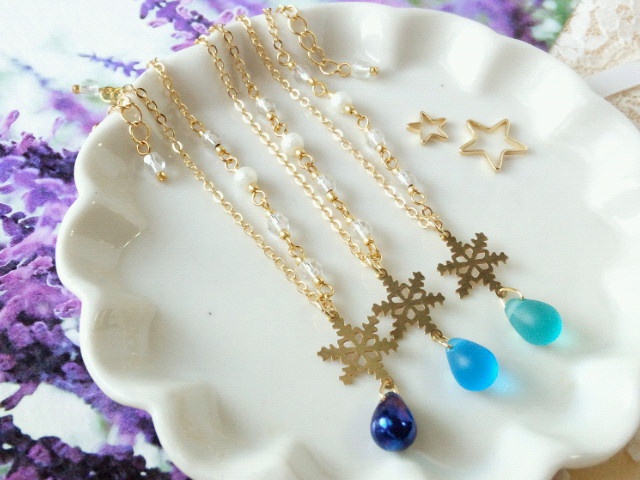 Blue snow ドール用ネックレス