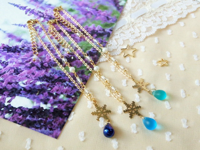 Blue snow ドール用ネックレス