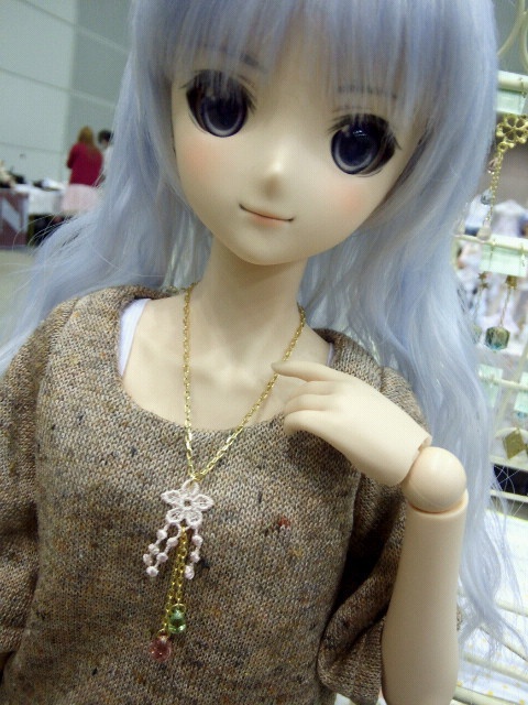 枝垂桜のドール用ネックレス