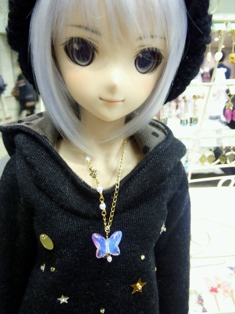 夢色蝶のドール用ネックレス