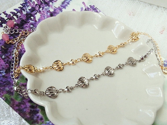 ストライプハートのドール用チェーンベルト