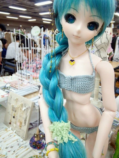 クリスタライズと尖りのドール用ノンホールピアス