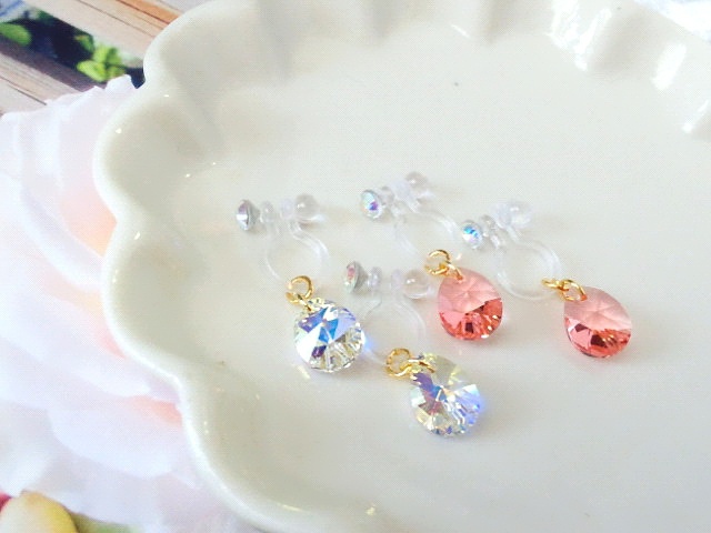 クリスタライズ6128雫のドール用ノンホールピアス
