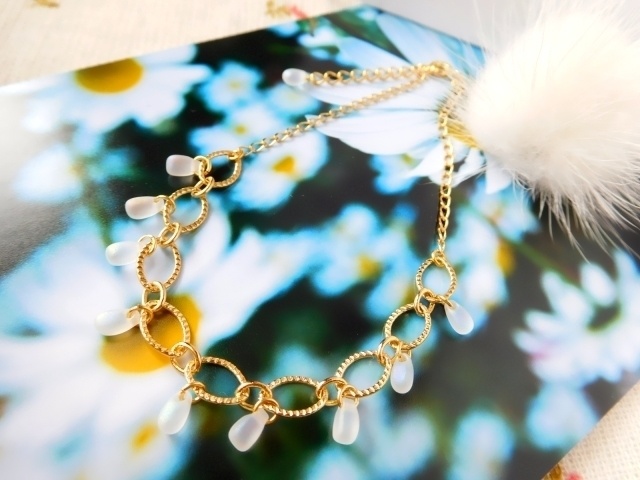 レース雫シャンデリアドール用ネックレス