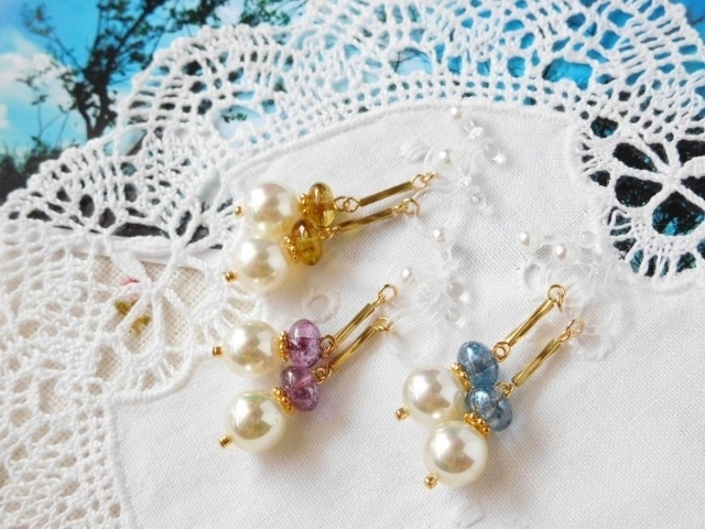 マジョリカパールとベネチアンガラスのドール用アクセサリーセット