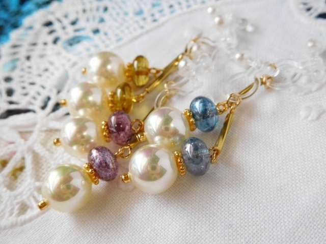 マジョリカパールとベネチアンガラスのドール用アクセサリーセット