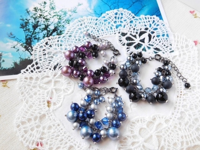 パールとクリスタライズしゃらんらドール用チョーカーB