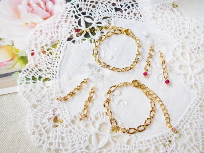 キラキラデザインチェーンのドール用アクセサリーセット