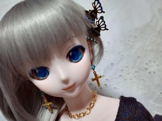 キラキラデザインチェーンのドール用アクセサリーセット