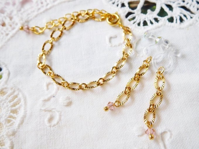 キラキラデザインチェーンのドール用アクセサリーセット