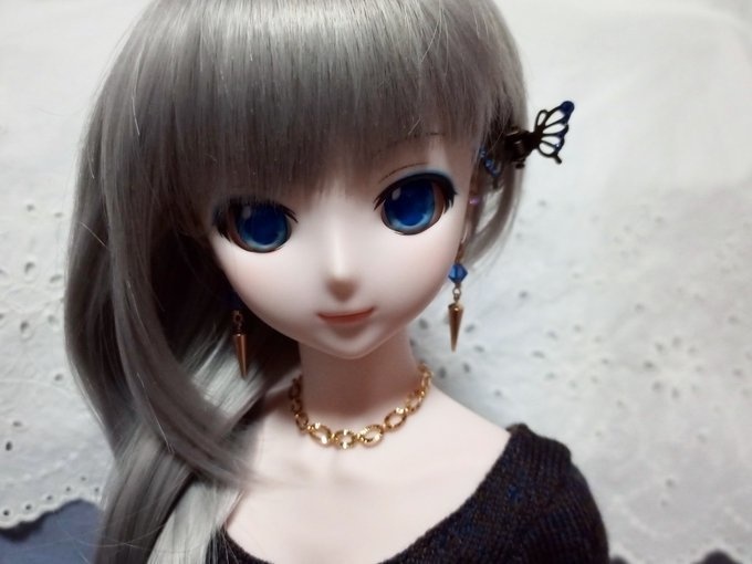 キラキラデザインチェーンのドール用アクセサリーセット