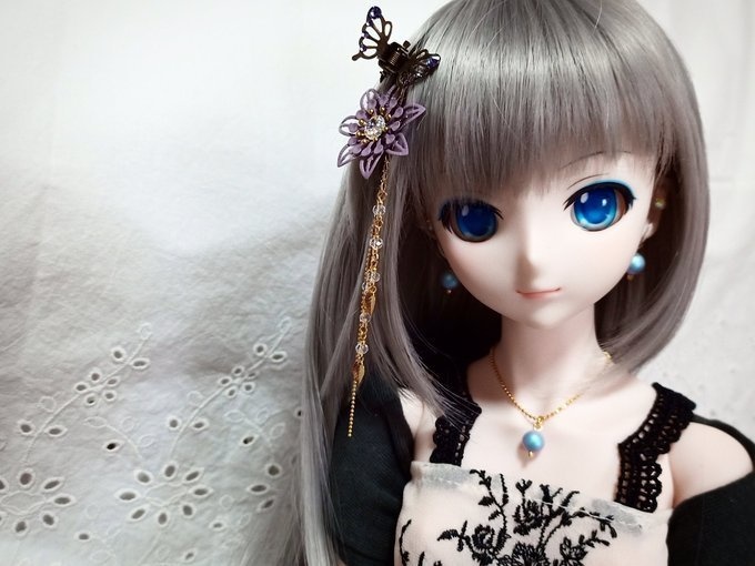 スワロパール1粒のドール用アクセサリーセット