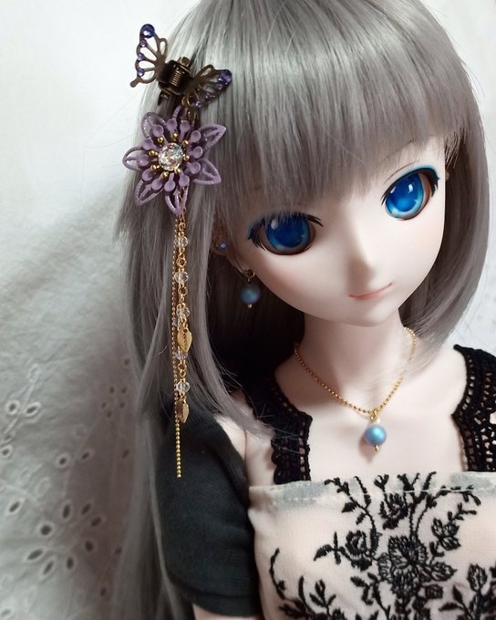 スワロパール1粒のドール用アクセサリーセット