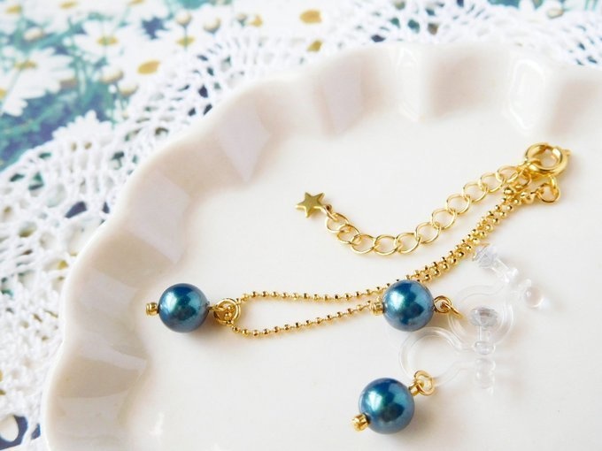 スワロパール1粒のドール用アクセサリーセット