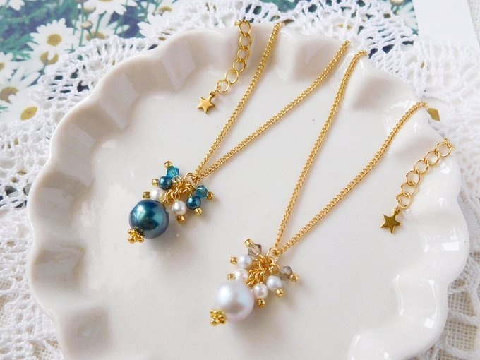 スワロパールしゃらんらドール用ネックレス