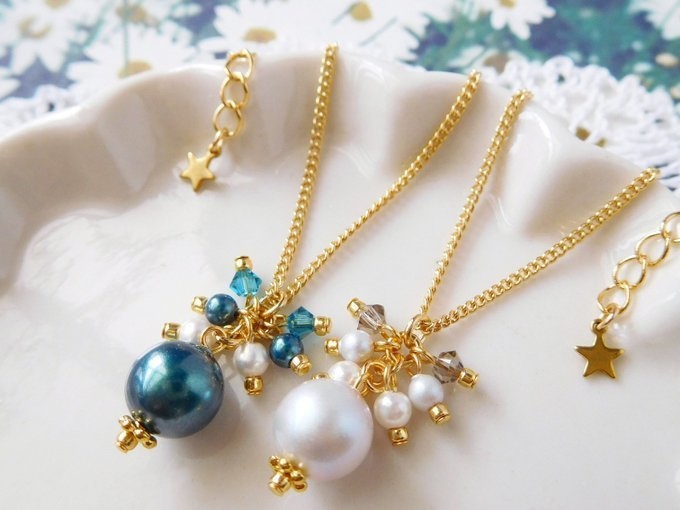 スワロパールしゃらんらドール用ネックレス