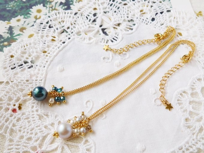 スワロパールしゃらんらドール用ネックレス