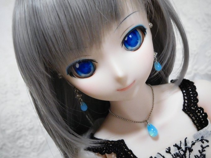 紫陽花ドロップドール用アクセサリーセット[菱菱]