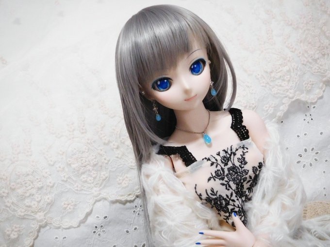 紫陽花ドロップドール用アクセサリーセット[菱菱]
