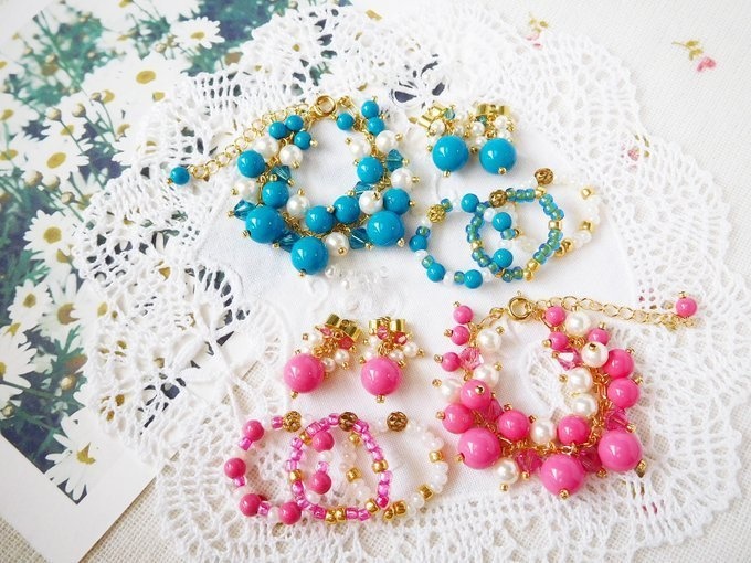 ラッカービーズとクリスタライズしゃらんらドール用アクセサリーセット