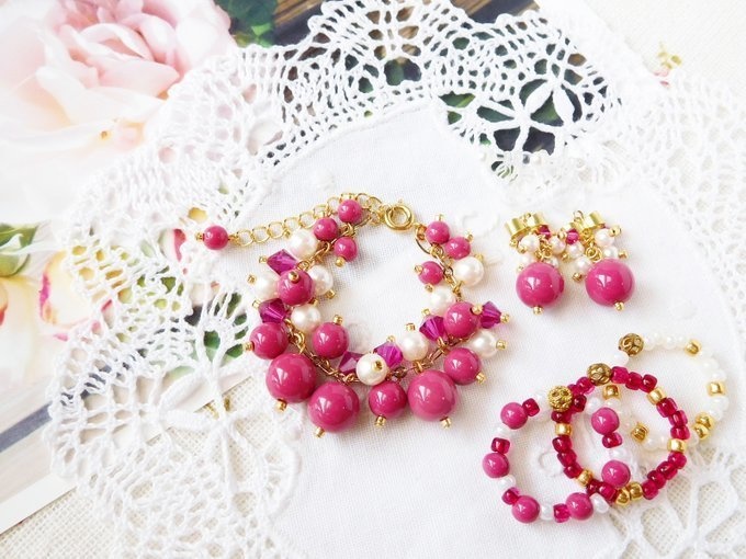 ラッカービーズとクリスタライズしゃらんらドール用アクセサリーセット