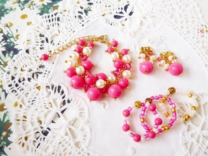 ラッカービーズとクリスタライズしゃらんらドール用アクセサリーセット