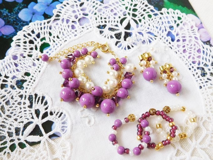 ラッカービーズとクリスタライズしゃらんらドール用アクセサリーセット