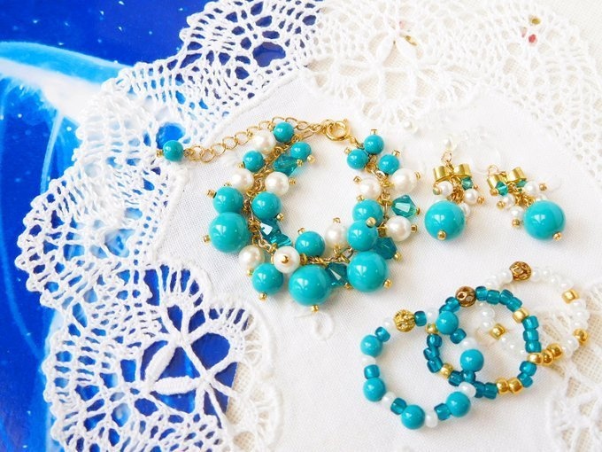 ラッカービーズとクリスタライズしゃらんらドール用アクセサリーセット