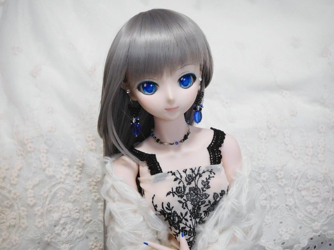 黒蝶とCZオーバルの星しゃらんらドール用アクセサリーセット