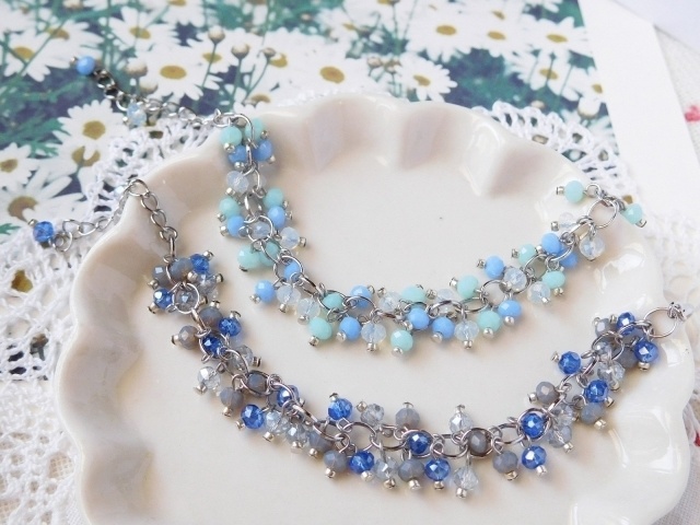 ボタンカットガラスしゃらんらドール用チョーカーR