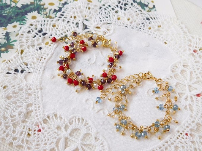 ボタンカットガラスしゃらんらドール用チョーカーG