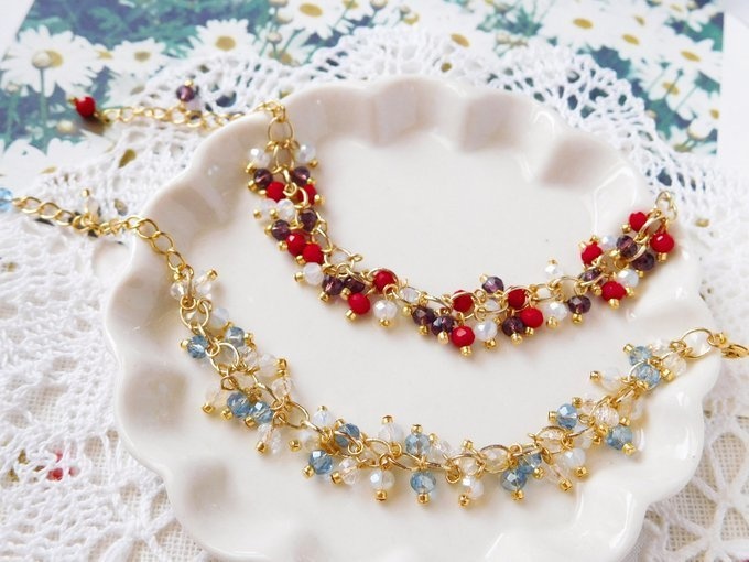 ボタンカットガラスしゃらんらドール用チョーカーG